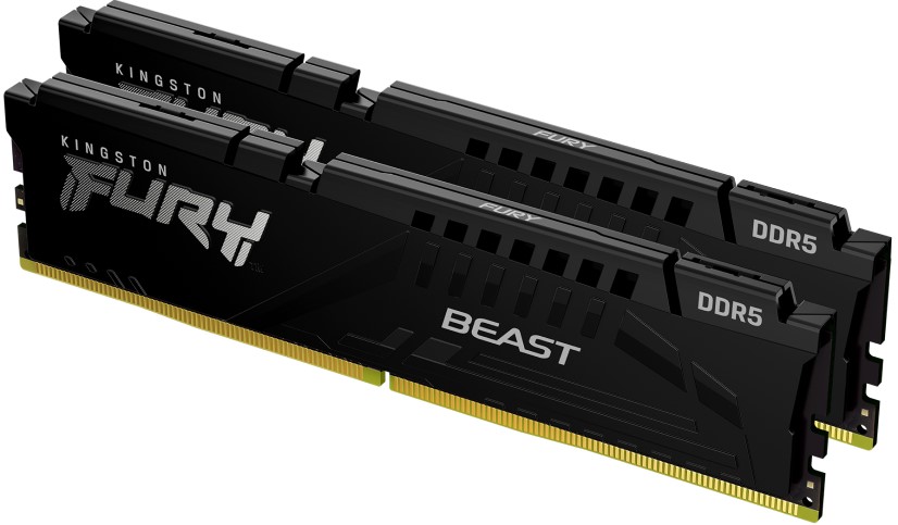 Оперативная память DDR5 UDIMM Модуль памяти DDR5 32GB (2*16GB) Kingston FURY KF556C36BBEK2-32 Beast black 5600MHz CL36 1RX8 1.25V 16Gbit retail