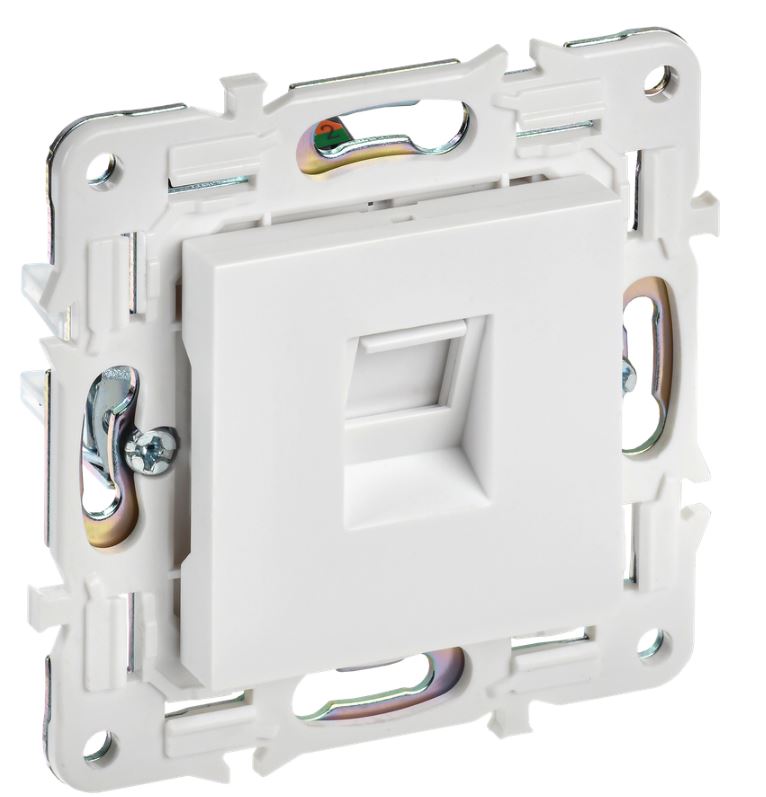 Розетка компьютерная IEK SK-K10-1-K01 SKANDY RJ45 кат.5E SK-K01W Арктический белый