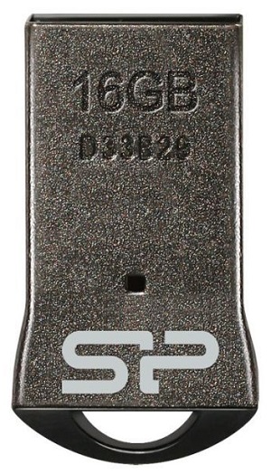 Накопитель USB 2.0 16GB Silicon Power Touch T01 SP016GBUF2T01V1K черный