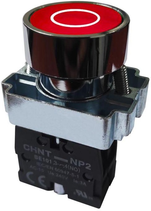 Кнопка управления CHINT 575480 NP2-BA4322 с маркировкой 1НЗ IP40