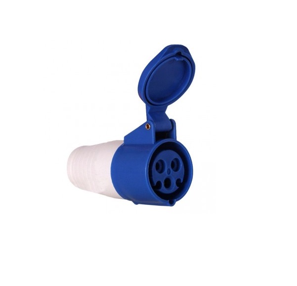 Разъемы силовые Розетка EKF ps-213-16-220 кабельная 16А 220В 2P+E IP44 (213)