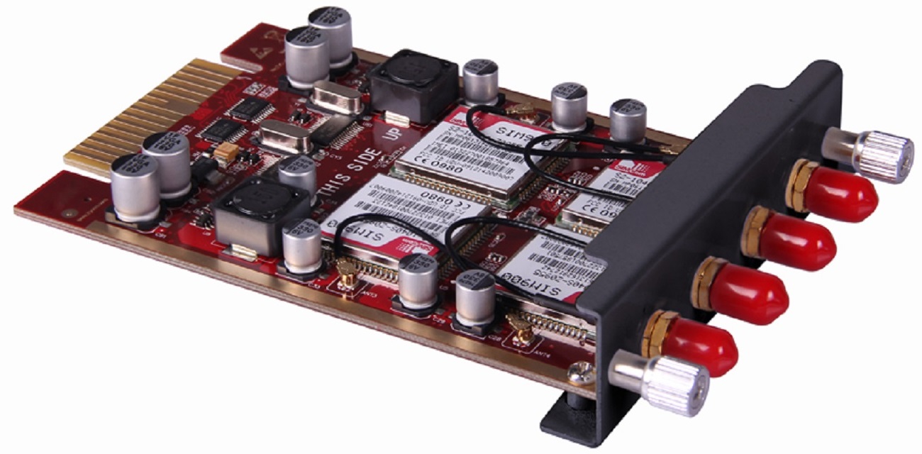 Модуль QTECH QPBXM-4GSM 4 GSM транковый модуль (для IP PBX QPBX-Q100/QPBX-Q200/QPBX-Q500)