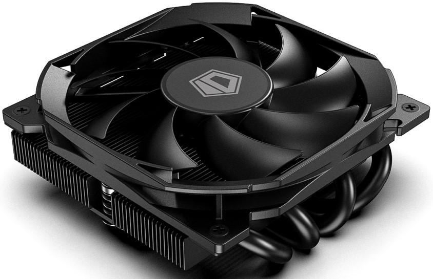   Xcom-Shop Кулер ID-Cooling IS-37-XT BLACK LGA1700/1200/115X/AM5/AM4 (92mm fan, 800-3600rpm, 40CFM, 17-35.8dBa, TDP 95W, 4-pin PWM), низкопрофильный 37mm, BOX