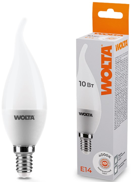 Лампа светодиодная WOLTA 25SCD10E14 10Вт 4000K E14