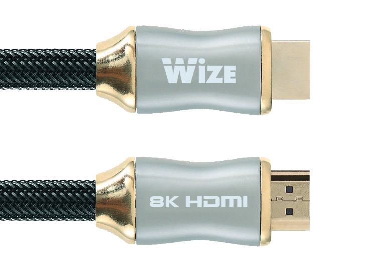 Кабель HDMI Wize WAVC-HDMI8K-5M 5 м, v.2.1, 19M/19M, 8K/120Hz/60Hz, 4K/144Hz/120Hz 4:4:4, eARC, HDCP 2.3/EDID/ HEC/CEC/ DDC, 26 AWG, ультравысокоскоро
