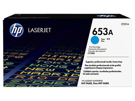 Картридж HP 653A CF321A для Color LaserJet Enterprise M680dn/M680f/HP Color LaserJet Enterprise Flow M680z (16000стр.) голубой