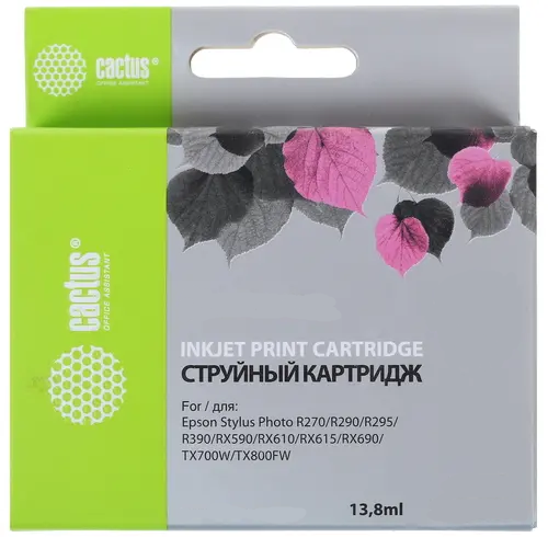   Xcom-Shop Картридж Cactus CS-EPT0821 для Epson Stylus Photo R270/290/RX590, черный, 300 стр., 11 мл.