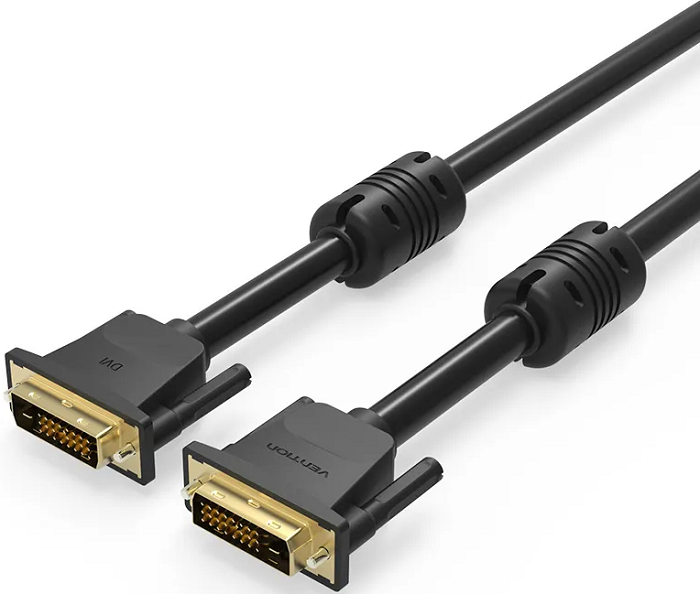 Кабель интерфейсный Vention EAABH DVI-D Dual link 25M/25M с ферритовым фильтром - 2м.