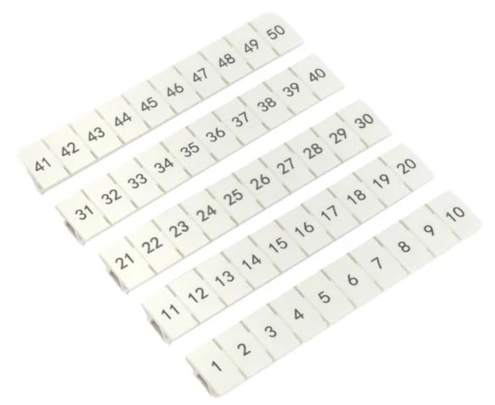 Маркировка для клемм EKF scr-ut-mrk-4-1-50 4 UT 1-50 (100 шт)