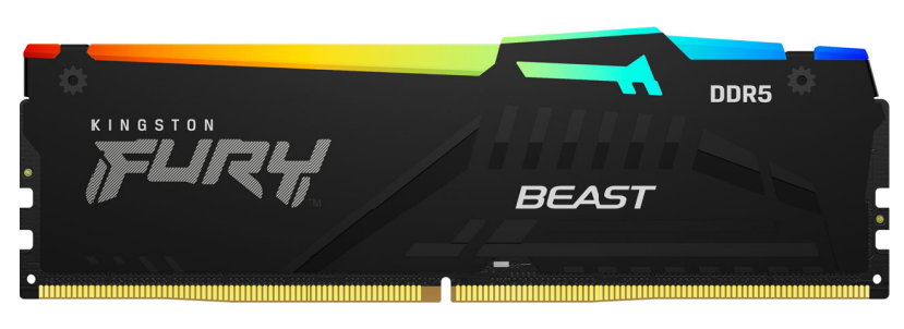   Xcom-Shop Модуль памяти DDR5 32GB (2*16GB) Kingston FURY KF552C36BBEAK2-32 Beast RGB PC5-41600 5200MHz CL36 1RX8 1.25V 16Gbit retail
