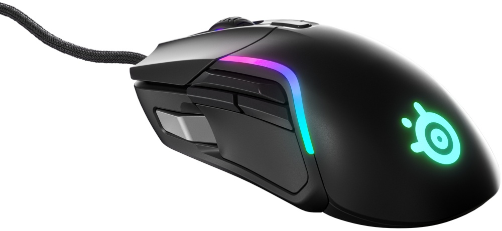  Мышь SteelSeries Rival 5 62551 черная, оптическая (18000dpi), 2м, USB, 9but