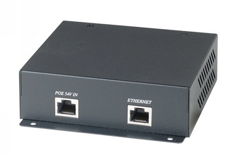 Сплиттер PoE SC&T IP06S High. Поддерживает стандарт IEEE 802.3at. Обеспечивает разделение питающего напряжения и данных, передаваемых по Ethernet от и