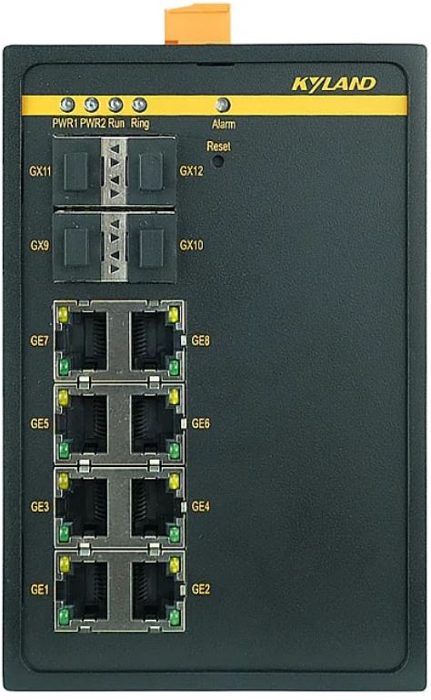 Коммутатор управляемый Kyland SICOM3000A 300071806 4Ч100/1000Base-X SFP ports, 8Ч10/100Base-TX ports, Console Port RS232 RJ45, 24-48VDC(18-72VDC) dual