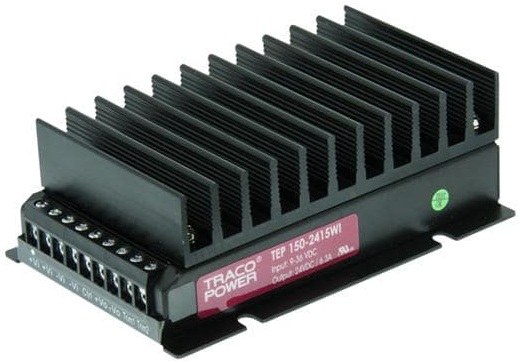 Преобразователь DC-DC модульный TRACO POWER TEP 150-2415WI Монтаж: в кожухе; P вых: 150 Вт; #: 1; U вх: 9...36 В; Выход: 24 В; Возможности: дистанцион