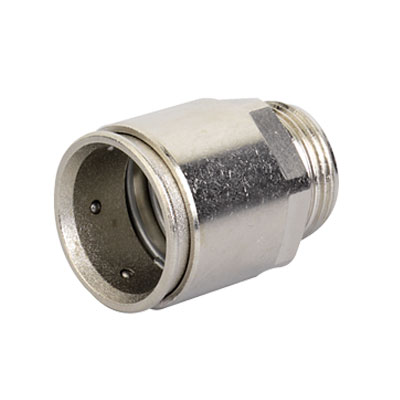 Муфта труба-коробка DKC 6111-A20N д.20мм, IP66/IP67, М20х1,5, никелированная латунь, Cosmec