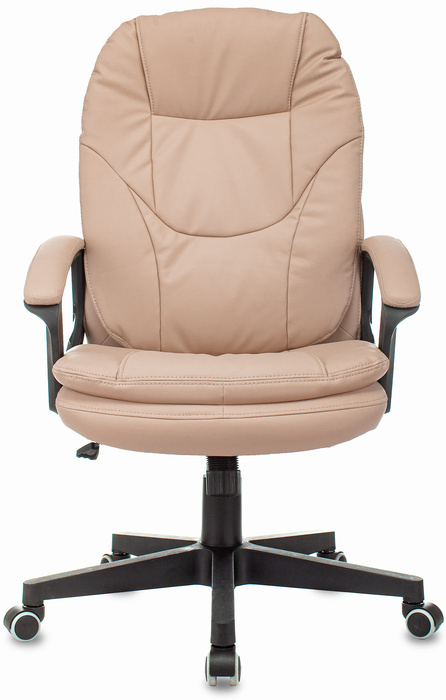 Кресло Бюрократ CH-868N/BEIGE руководителя, цвет бежевый Or-14 эко.кожа крестовина пластик