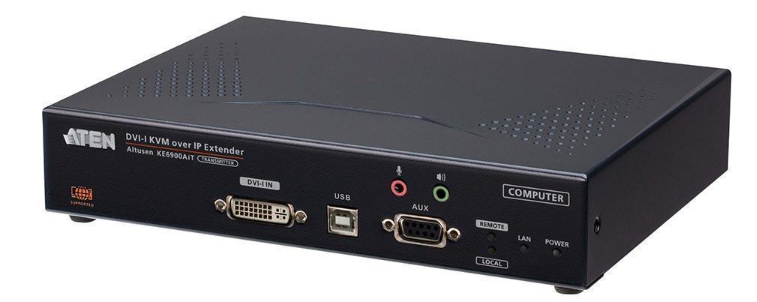 Удлинитель Aten KE6900AiT-AX-G DVI-I KVM-удлинитель с доступом по IP и Интернет с поддержкой одного дисплея (передатчик)