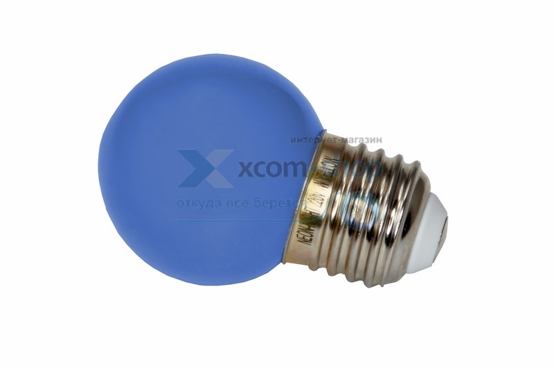 Лампы светодиодные Лампа NEON-NIGHT 405-113 шар, e27, 3 LED, Ø45мм, синяя