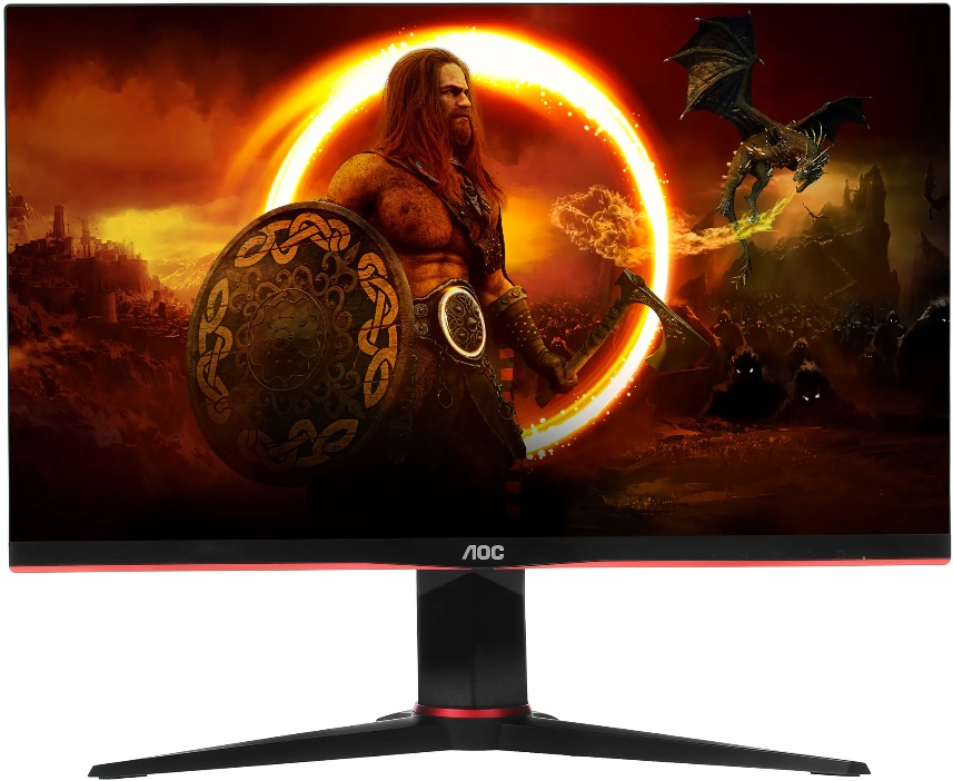 Монитор 23,8 AOC 24G2SPU IPS, 1920*1080, 165Hz, 1 ms, 178°/178°, 300 cd/m, 1000:1, 2*HDMI, black-red