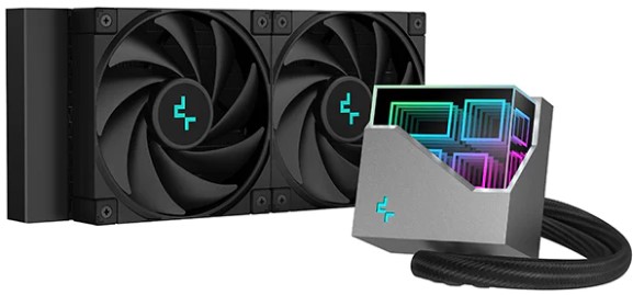   Xcom-Shop Система охлаждения жидкостная Deepcool LT520 LGA2066/2011-v3/2011/1700/1200/115x/sTRX4/sTR4/AM5/AM4 (2*120mm fan, 500-2250rpm, 85.85CFM, 32.9dBA, 4-pi
