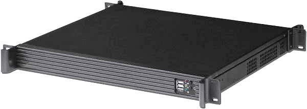 Корпус серверный 1U Procase UM136-B-0 rear/front-access, черный, без блока питания, глубина 360мм,  MB 9.6x9.6