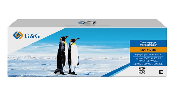 Тонер-картридж G&G GG-TK1200L для Kyocera M2235DN/M2735DN/M2835DW, P2335D/DN/DW  (11000стр)