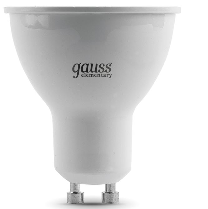 Лампа светодиодная Gauss 13621 Elementary 11Вт цок.:GU10 софит 180B 4100K св.свеч.бел.нейт. MR16 (1шт)