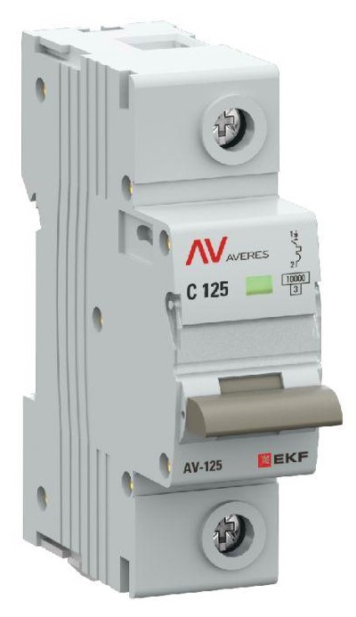 Автоматический выключатель EKF mcb125-1-125C-av AV-125 1P 125A (C) 10kA AVERES