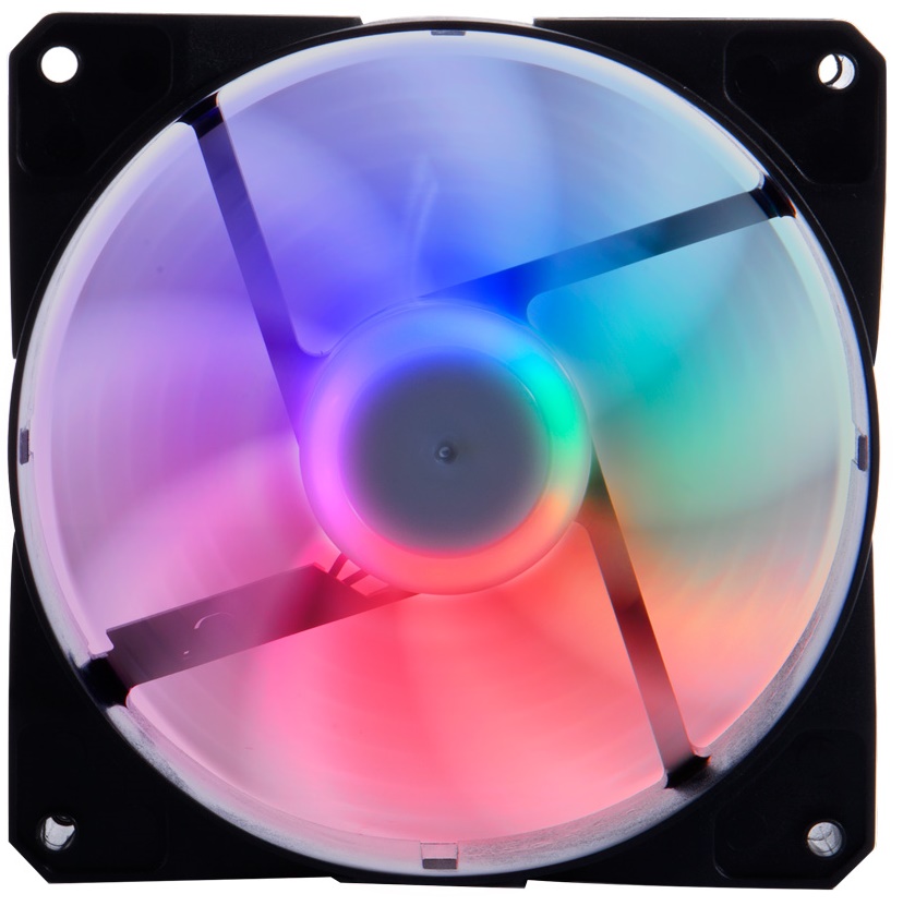 Вентилятор для корпуса 1STPLAYER G6 Black G6-BK-3P 120mm, 1100rpm, 41.9CFM, 23.2dBa, 3-pin, Bulk