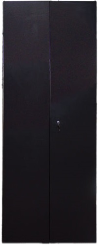 Дверь TWT TWT-CBB-DR47-6x-S-M1 47U, 600 мм, черный, 2 шт., передняя - распашная металл, задняя - распашная металл