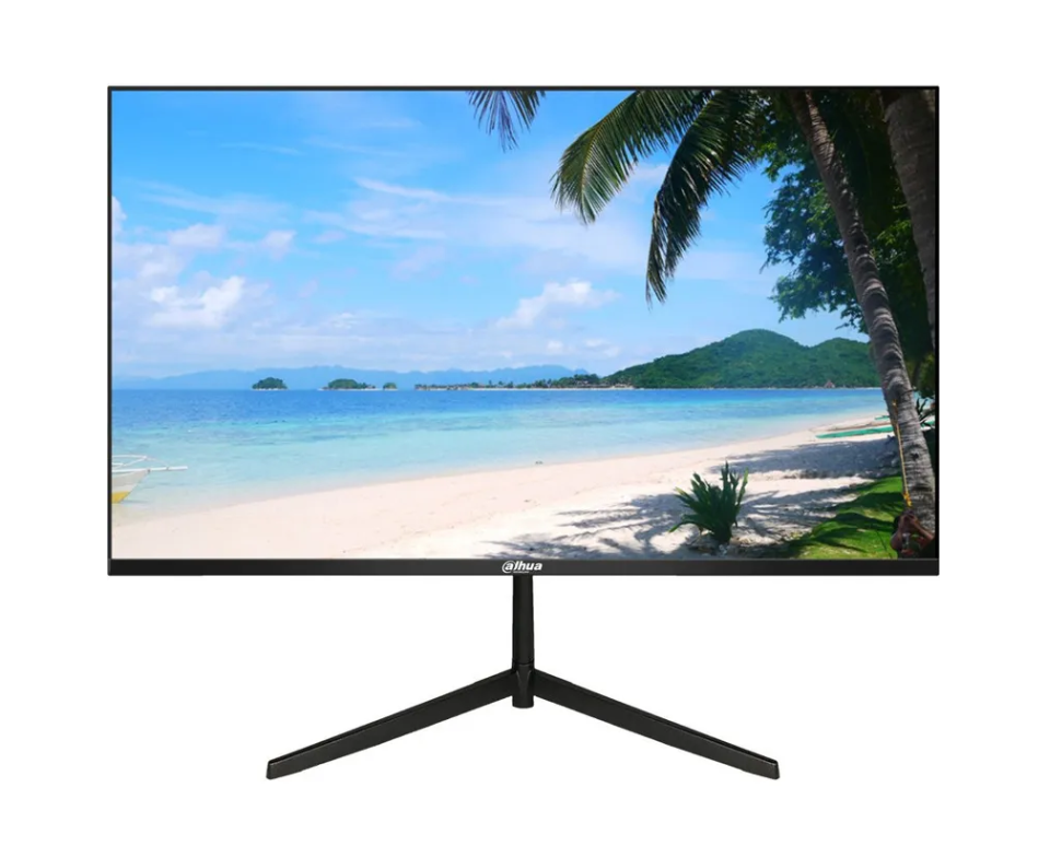 Монитор 23,8 Dahua DHI-LM24-B200 VA, 1920x1080 (16:9), 75Hz, 5ms, 178°/178°, 250cd, VGA, HDMI, аудиовыход, с ультратонокй рамкой, светодиодная подсве