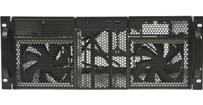  Корпус серверный 4U Procase RE411-D5H10-E-55 5x5.25 ext+10*3,5 int D,черный,без блока питания,глубина 550мм,MB EATX 12x13