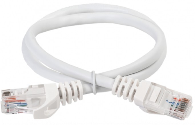 Кабель патч-корд U/UTP 5e кат. 0.5м ITK PC08-C5EUL-05M LSZH белый