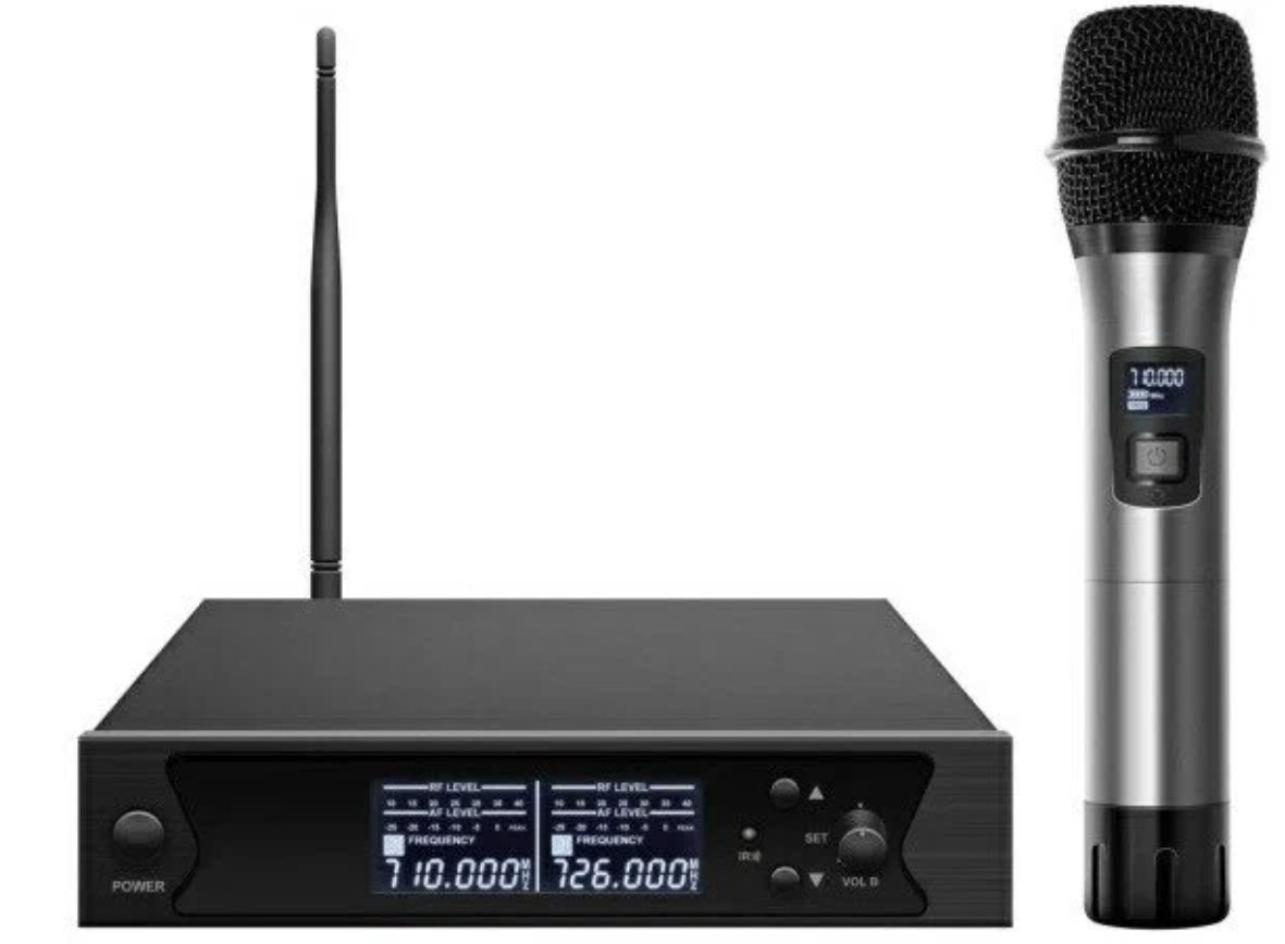 Микрофонная система Axelvox DWS7000HT (ST Bundle) AX-7000S UHF 710-726 MHz, 100 каналов, LCD дисплей, ИК порт, ручной микрофон