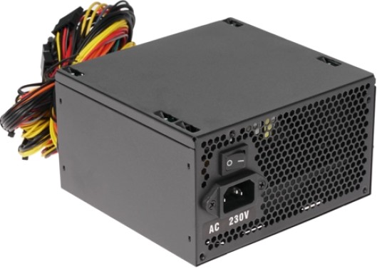 600-700W Блок питания ATX Powerman PM-600ATX-F-BL 6143094 600W, 120mm fan (carton box)