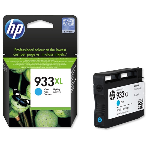 HP картриджи для струйных принтеров и МФУ Картридж HP 933XL CN054AE для HP OJ Officejet 6100/6600/6700 голубой (cyan) 825 стр