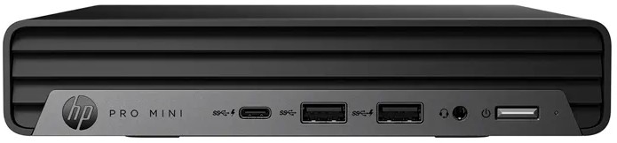 HP ProDesk 400 Компьютер HP Pro 400 Mini G9 8X4W1AV_i3 i3-14100T/8GB/512GB SSD/UHD graphics 730/WiFi/BT/USB kbd/USB mouse/noOS/black