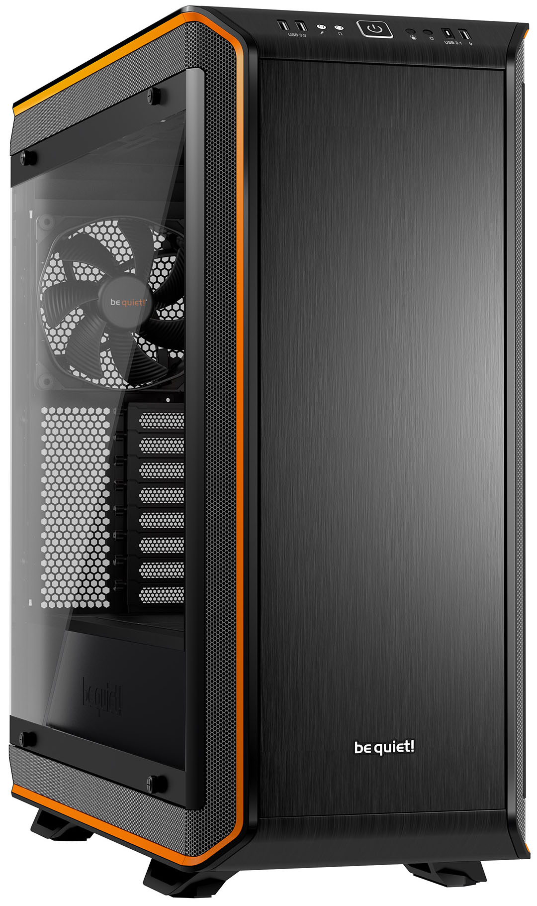 Корпус eATX Be quiet! Dark Base PRO 900 Orange V2 BGW14 / Full Tower / 2x5.25, 7x3.5, 15x2.5 /с окном /черный с оранжевым