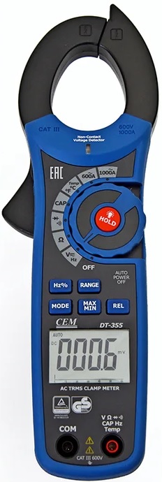 Токоизмерительные клещи CEM DT-355 CEM 480465 True RMS