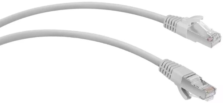 Кабель патч-корд F/UTP 5e кат. 10м Cabcoil PACO-FTP-45-45-5e-10m-LSZH медный, типа RJ45-RJ45, экранированный, LSZH, 10m, цвет серый