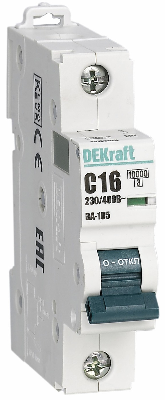Автоматический выключатель DEKraft 13103DEK ВА-105 1P B кривая 6A 10кА