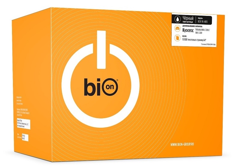 Картридж BION BCR-TK-4105 TK-4105 для Kyocera TASKalfa 1800/1801/2200/2201 (15000 стр.), Черный