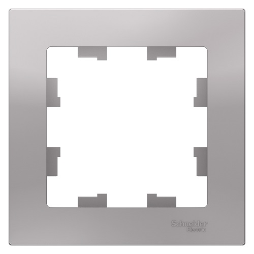 Рамка Schneider Electric ATN000301 AtlasDesign, 1-постовая, алюминий