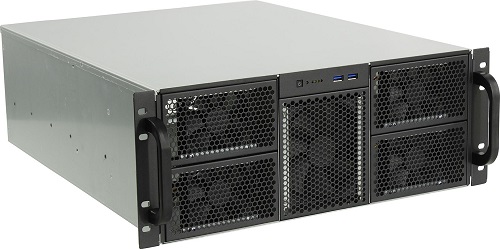  Корпус серверный 4U Procase RE411-D6H8-E-55 черный, 6x5.25+8HDD, без БП, глубина 550мм,MB EATX 12x13