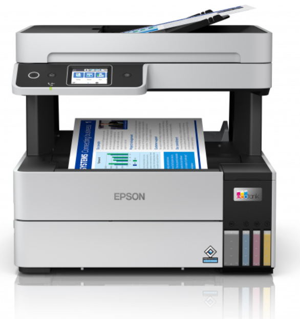 МФУ цветное Epson L6490 C11CJ88405 А4, 4800x1200 dpi, фабрика печати, СНПЧ, 37 стр/мин, лоток 250 л., дуплекс, USB/LAN/WiFi, сканер планшетный/протяжн