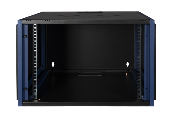 Шкаф настенный 19, 4U Datarex DR-600521 телекоммуникационный 600х600, дверь стекло, черный
