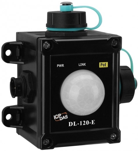 Датчик ICP DAS DL-120-E CR Remote Illuminance Data Logger Module with Ethernet/RS-485 Inter face and PoE (Black Cover) (RoHS)