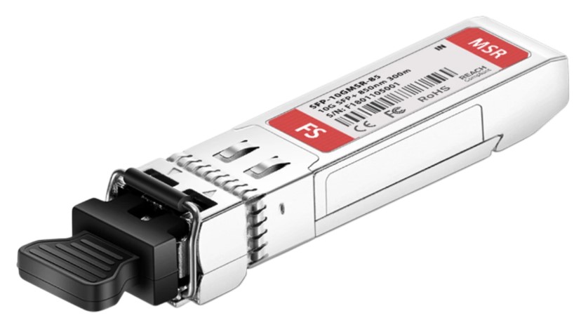 Mellanox Трансивер FS SFP-10GMSR-85 1000BASE-SX and 10GBASE-SR SFP+ Dual-Rate 850nm 300m DOM Duplex LC/UPC MMF Optical