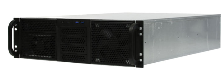 Корпус серверный 3U Procase RE306-D1H11-A-45 1x5.25+11HDD,черный,без блока питания(PS/2,mini-redundant,2U-redundant),глубина 450мм,MB ATX 12x9.6,4sl