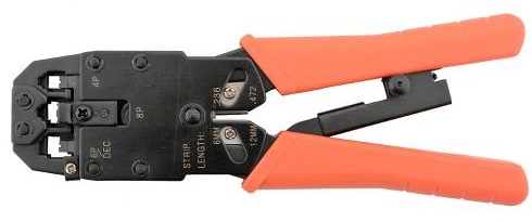  Устройство обжимное Lanmaster LAN-CRI-2008R 4P, 6P, 8P, с храповым механизмом
